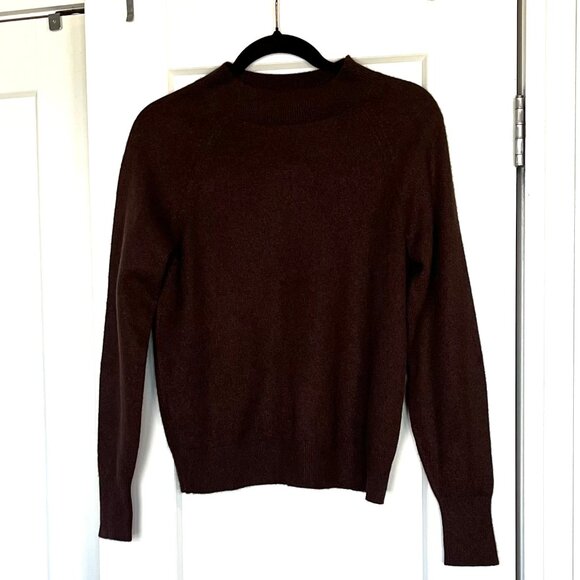 Everlane Cashmere Shrunken Mockneck Sweater in Brown - Picture 2 of 7
